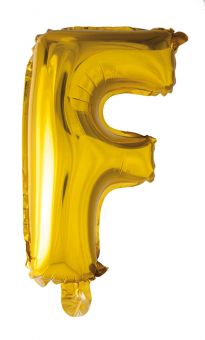 Folie ballong Gull 41cm- Bokstaven F