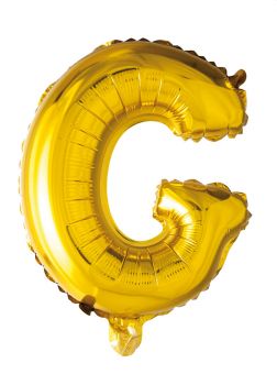 Folie ballong Gull 41cm- Bokstaven G