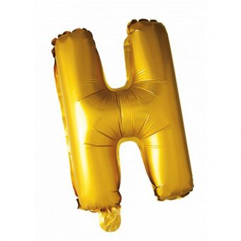 Folie ballong Gull 41cm- Bokstaven H