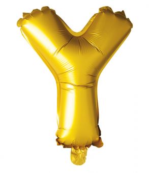 Folie ballong Gull 41cm- Bokstaven Y