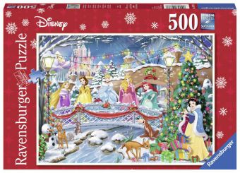 Ravensburger Puslespill 500 Brikker - Disney Princess Christmas