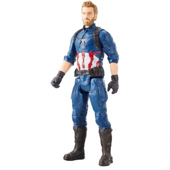 Marvel Avengers Titan Hero Series figur 30 cm med Power FX - Captain America med Power FX port