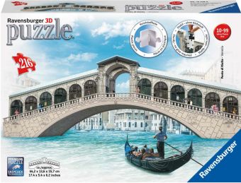Ravensburger 3D Puslespill 216 Brikker - Ponte di Rialto Venezia