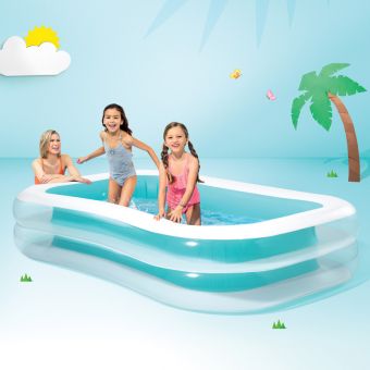 Intex Swim Center Oppblåsbart badebasseng 262x175x56 cm fra 6 år