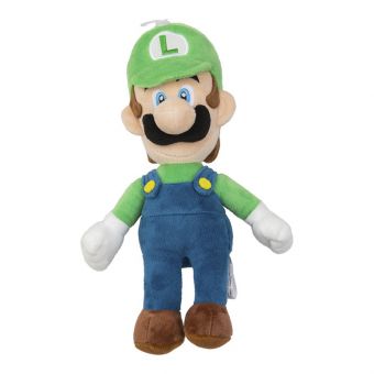 Super Mario Plysjbamse 25 cm - Luigi