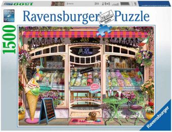 Ravensburger Puslespill 1500 Brikker - Ice cream Shop