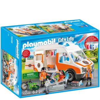 Playmobil City Life - Ambulanse med blålys 70049