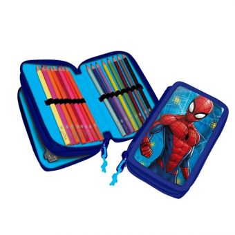 Spiderman fylt dobbelt pennal