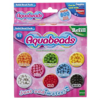 Aquabeads Refill Perlesett - Solid Bead Pakke