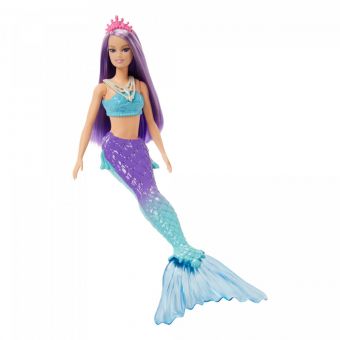 Barbie Dreamtopia Dukke - Havfrue m/blå og lilla ombre hale