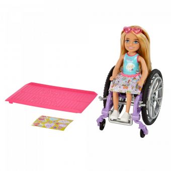 Barbie Club Chelsea Dukke - Chelsea m/rullestol