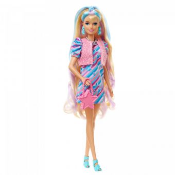 Barbie Totally Hair Dukke - Pastell-farget Hår