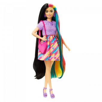 Barbie Totally Hair Dukke - Regnbue-farget Hår