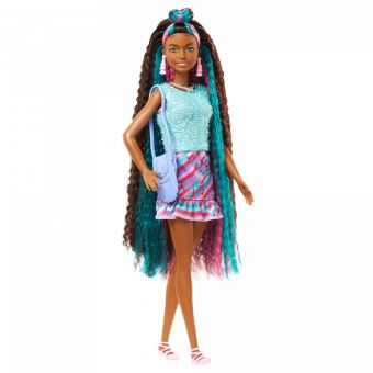 Barbie Totally Hair Dukke - Rosa og Blått Hår
