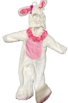 Kanin kostyme i plysj 4-5 år (98-110 cm)