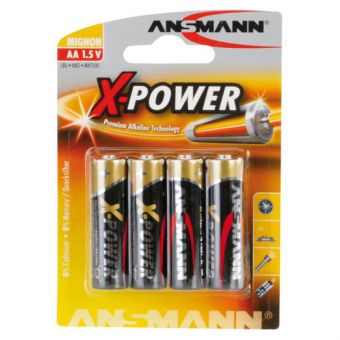 Ansmann X- Power AA batterier 4 stk (LR6)