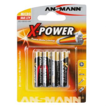 Ansmann X-Power AAA batterier 4 stk (LR03)