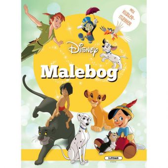 Malebok - Disney med klistremerker