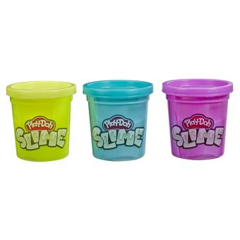Play-Doh Slime 3-pakning - Gul, blå og lilla