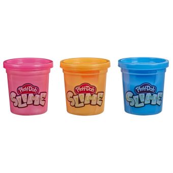 Play-Doh Slime 3-pakning - Blå, oransje og rosa