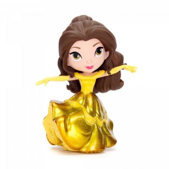 Disney Prinsesse figur i metall 10 cm - Belle med Gullkjole