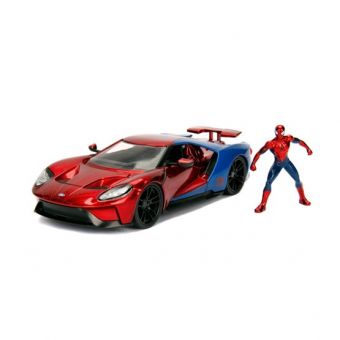 Marvel Spider-Man Kjøretøy - Spider-Man & 2017 Ford GT 1:24