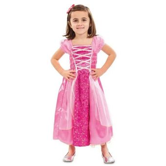 Rosa Prinsesse kostyme 9-10 år (130-140 cm)