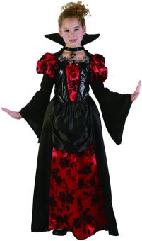 Vampyr Jente kostyme 4-6 år (110-120 cm)