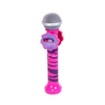 Mikrofon til barn med lydeffekter - Rosa