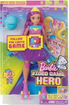 Barbie Video Game Hero Match Game Princess Dukke
