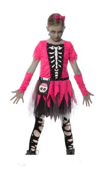 Tween Zombie Kjole kostyme 7-9 år (122-128 cm)