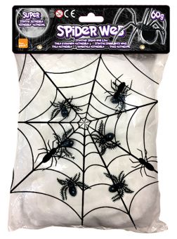 60g spindelvev med edderkopper