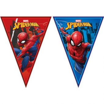 Marvel Spider-Man Bursdagsbanner 2,3 meter med 9 flagg