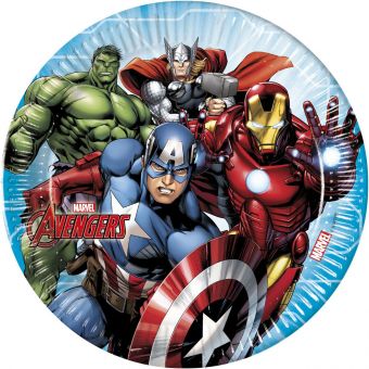 Marvel Avengers Papptallerkener 23 cm 8 stk
