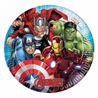 Marvel Avengers Papptallerkener 20 cm 8 stk