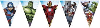 Marvel Avengers Bursdagsbanner 2,3 meter med 9 flagg