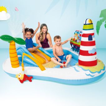 Intex Fishing Fun Oppblåsbart Barnebasseng og lekesenter 218x188x99 cm fra 3 år