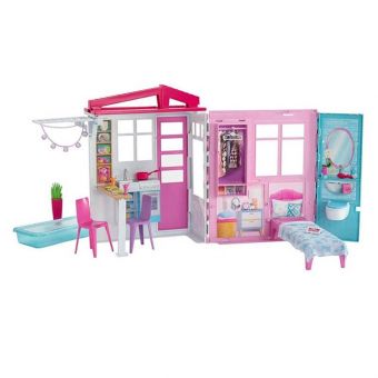 Barbie Dukkehus - Drømmehus med dukke og møbler