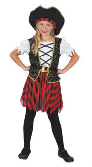 Piratjente kostyme 9-10 år (130-140 cm)