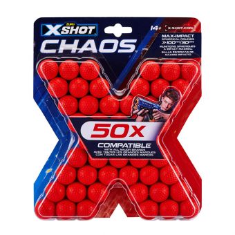 X-Shot Chaos - Refill Skumpiler 50 stk