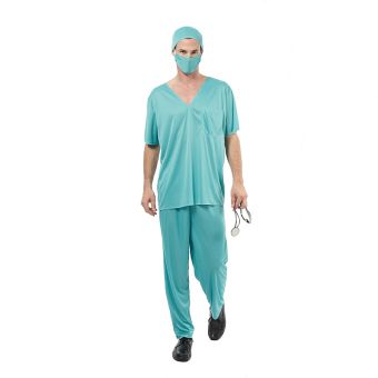 Kirurg kostyme voksen str 56