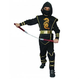 Ninja Kostyme 9-10 år (130-140)