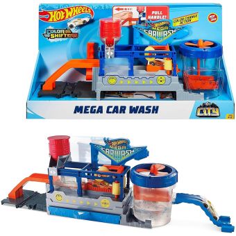 Hot Wheels Lekesett - Mega Car Wash