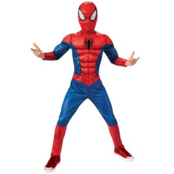 Spider-Man Deluxe kostyme 7-8 år (122-128 cm)