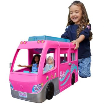 Barbie Dreamcamper Lekebil m/basseng og 60 tilbehør