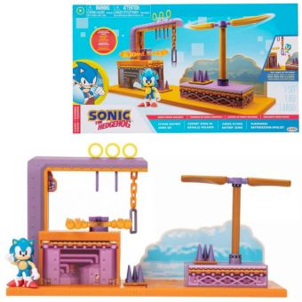 Sonic the Hedgehog lekesett med 6 cm figur - Battery zone 6 c