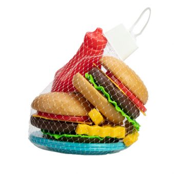Dantoy Lekemat i nett - Hamburger med salat og pommes frites