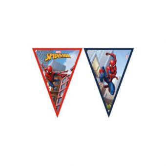 Marvel Spider-Man Bursdagsbanner med flagg 2,3 meter