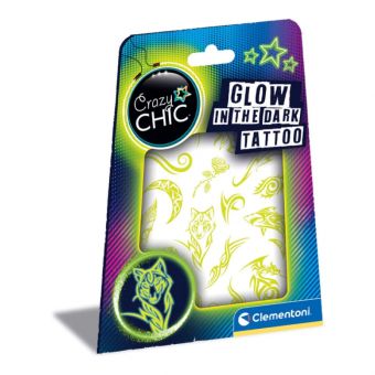 Clementoni Crazy Chic - Glow in the dark Tatovering 