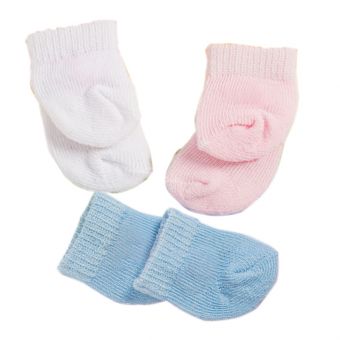 Heless Dukkeklær 28-35 cm - 3-pakning med pastell sokker